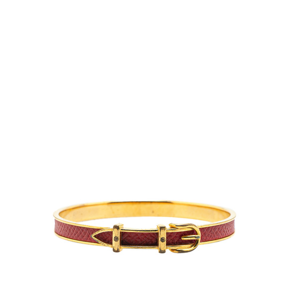 Pre-Loved Hermes Epsom Buckle Bracelet - Picture 1 of 7